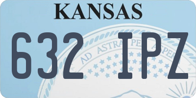 KS license plate 632IPZ