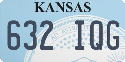 KS license plate 632IQG