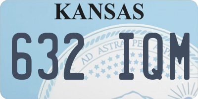 KS license plate 632IQM