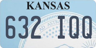 KS license plate 632IQQ