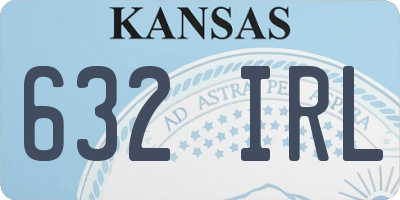 KS license plate 632IRL