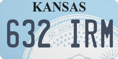 KS license plate 632IRM