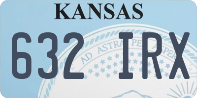 KS license plate 632IRX