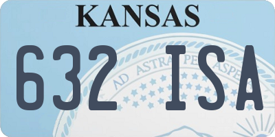 KS license plate 632ISA