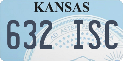 KS license plate 632ISC