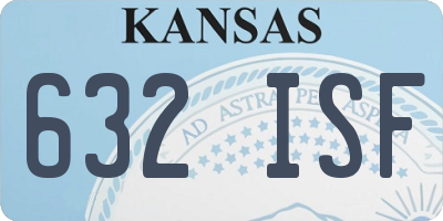 KS license plate 632ISF