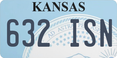 KS license plate 632ISN