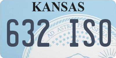 KS license plate 632ISO