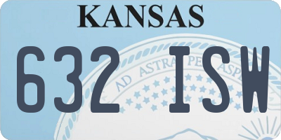KS license plate 632ISW