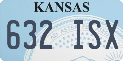 KS license plate 632ISX