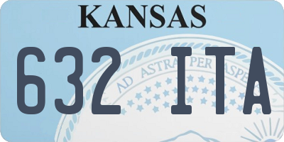 KS license plate 632ITA
