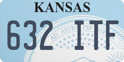 KS license plate 632ITF
