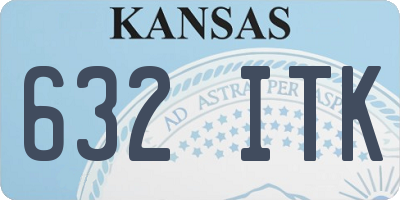 KS license plate 632ITK