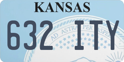 KS license plate 632ITY