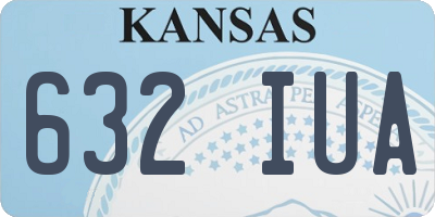 KS license plate 632IUA