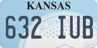 KS license plate 632IUB