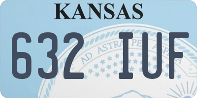 KS license plate 632IUF
