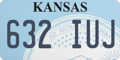 KS license plate 632IUJ