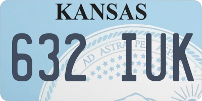 KS license plate 632IUK