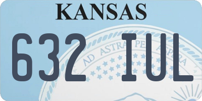 KS license plate 632IUL