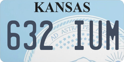 KS license plate 632IUM