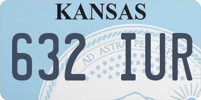 KS license plate 632IUR