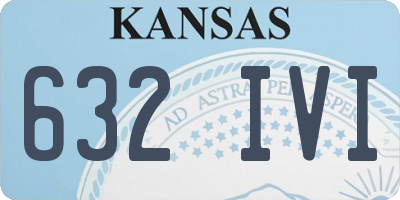 KS license plate 632IVI
