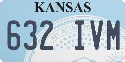 KS license plate 632IVM