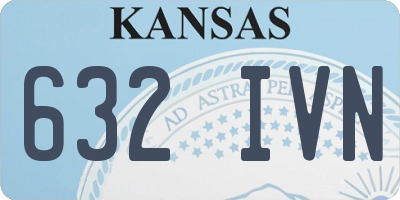 KS license plate 632IVN