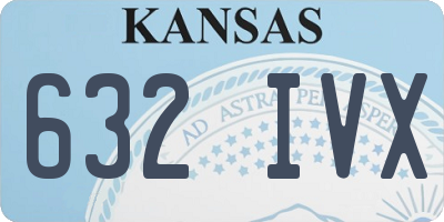 KS license plate 632IVX