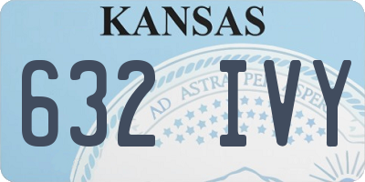 KS license plate 632IVY