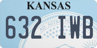KS license plate 632IWB