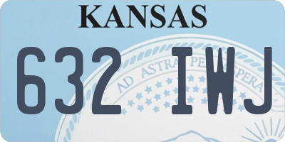 KS license plate 632IWJ