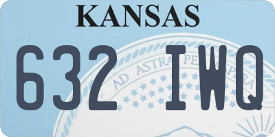 KS license plate 632IWQ