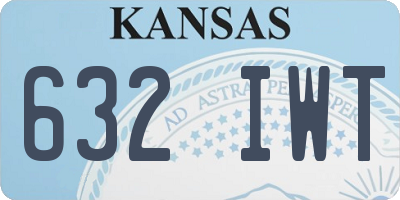 KS license plate 632IWT