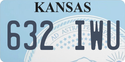 KS license plate 632IWU