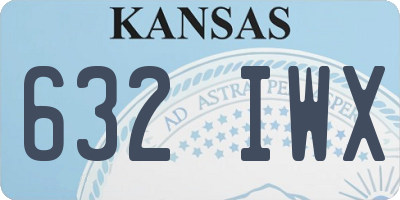 KS license plate 632IWX