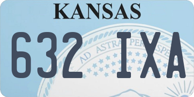 KS license plate 632IXA
