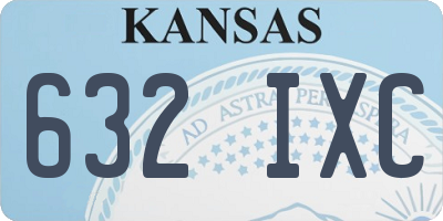 KS license plate 632IXC