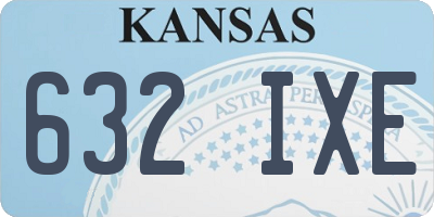 KS license plate 632IXE