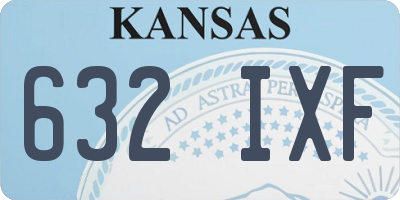 KS license plate 632IXF