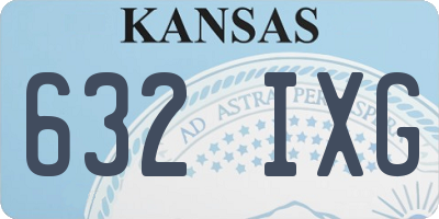 KS license plate 632IXG