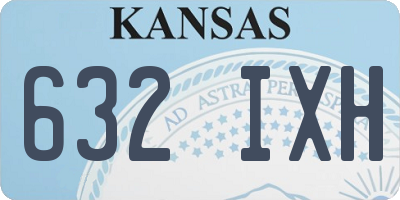 KS license plate 632IXH