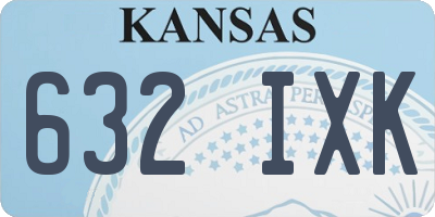 KS license plate 632IXK