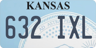 KS license plate 632IXL
