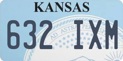 KS license plate 632IXM