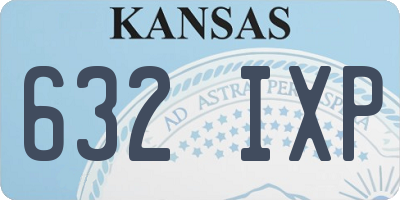 KS license plate 632IXP