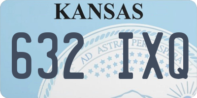 KS license plate 632IXQ