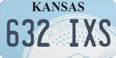 KS license plate 632IXS