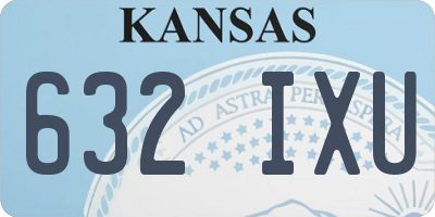 KS license plate 632IXU